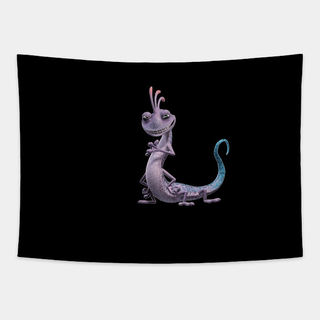 The cunning blue lizard Tapestry by T-shirt Style