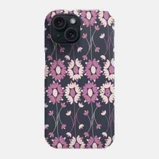 Repetitive Pink Floral Pattern Phone Case