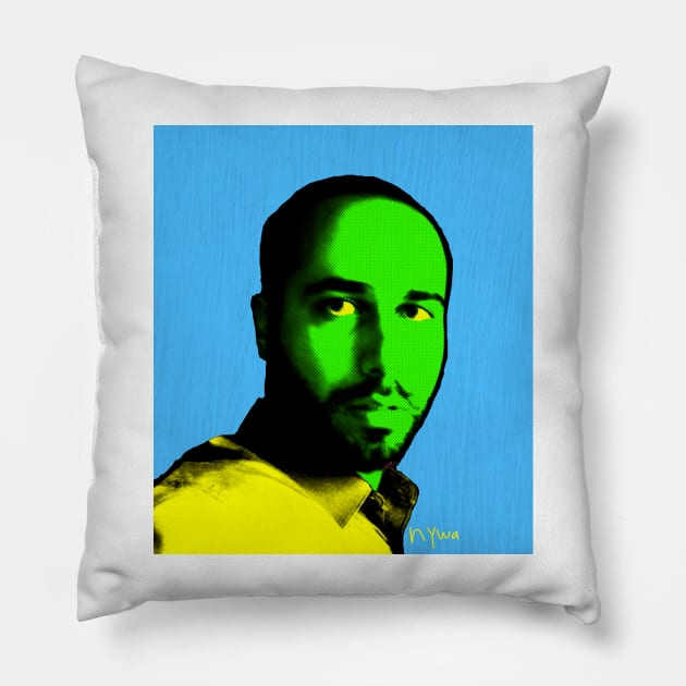 SEXY FUNNY ALIEN BOY - Pop art colors - Alien Pillow by NYWA-ART-PROJECT