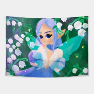 Lilies of the valley Fairy Tapestry