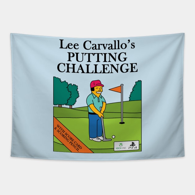 Lee Carvallo's Putting Challenge Tapestry by Rock Bottom