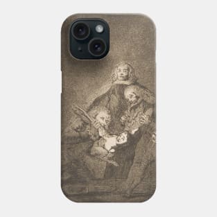 How They Pluck Her! by Francisco Goya Phone Case