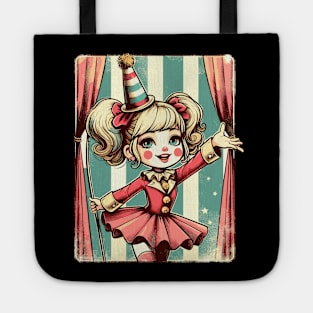 Retro Funny Circus Girl Tote