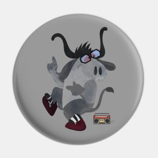 Dancing buffalo Pin