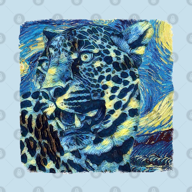 Leopard Van Gogh Style by todos