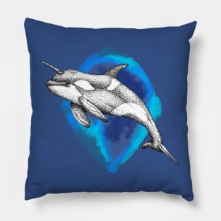 Killer Narwhale Pillow