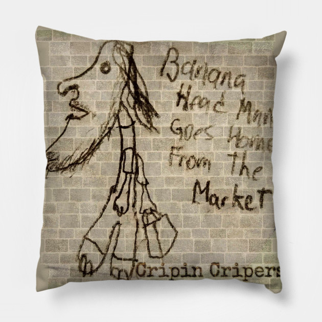 Banana Head Man Album Cover Cripin Cripers Pillow Teepublic