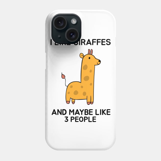 I like giraffes and maybe like 3 people Phone Case by Screamingcat