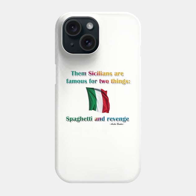 Spaghetti and Revenge Phone Case by ToochArt