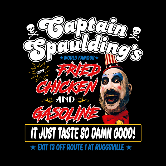 Classic Movie Fried Chicken & Gasoline by Heavy Dark Artshy