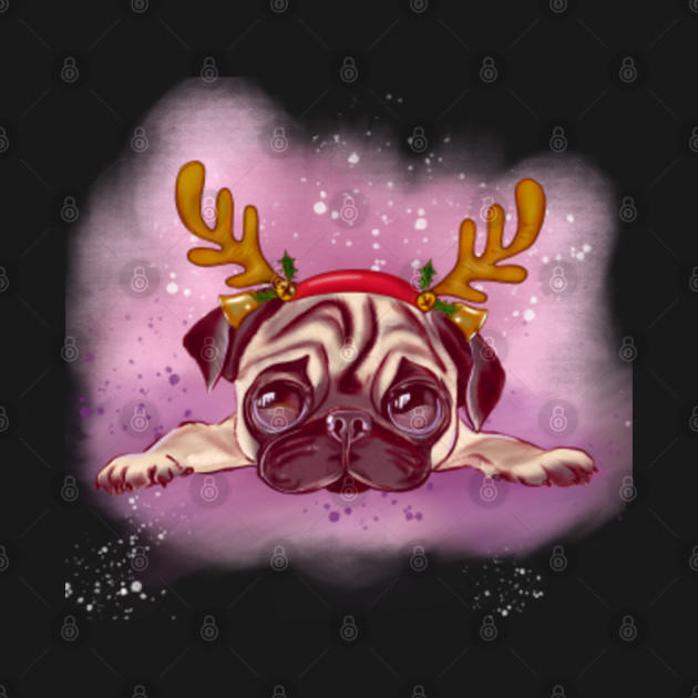 Disover Christmas Pug - Christmas Pug - T-Shirt