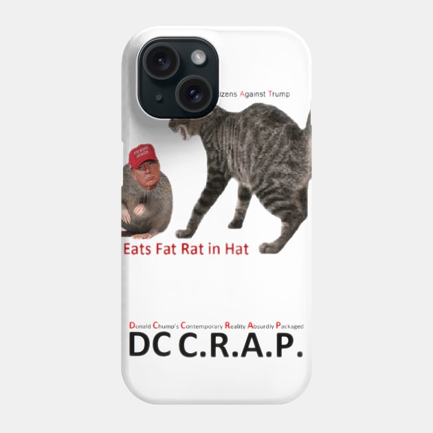 Cat Eats Fat Rat in Hat Phone Case by arTaylor
