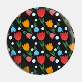 Flower Repeated Pattern Pin