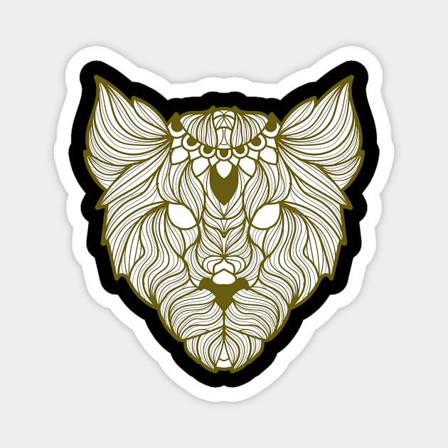 African Lion Inspired Magnet by Senzsiafrica