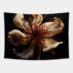 Fluid Blossom Art 3D Digital Art Tapestry