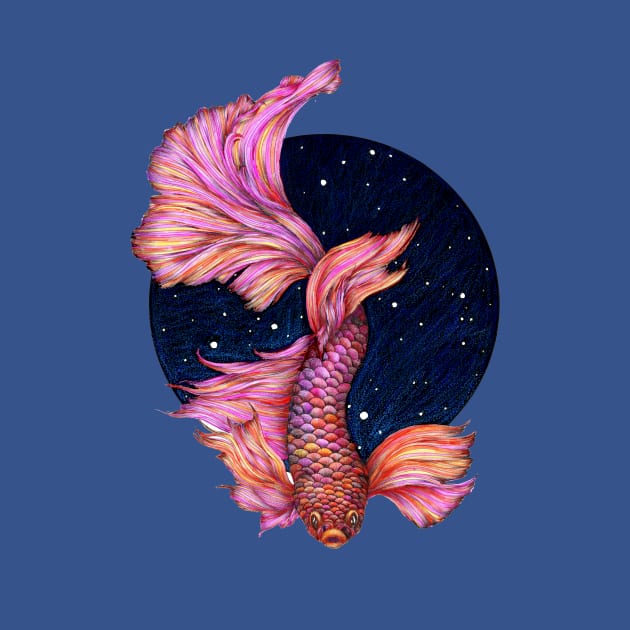 Rainbow Waters - The Betta Fish by ECMazur