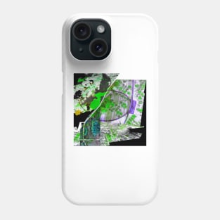 the wetland park in mangrove city urban ecopop collage art Phone Case