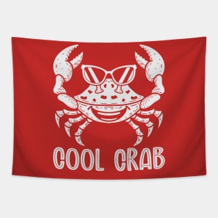 Cool Crab (Mono) Tapestry