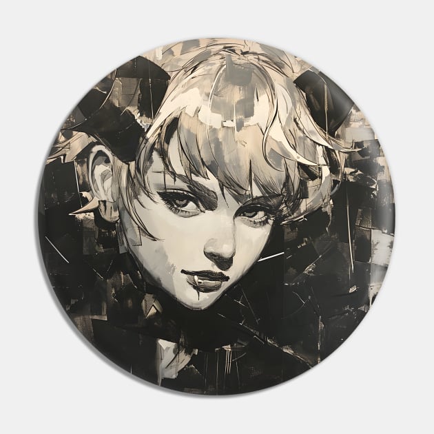 Soul-Shaking Despair: Unleashing Devilman CryBaby's Dark Fantasy Pin by insaneLEDP