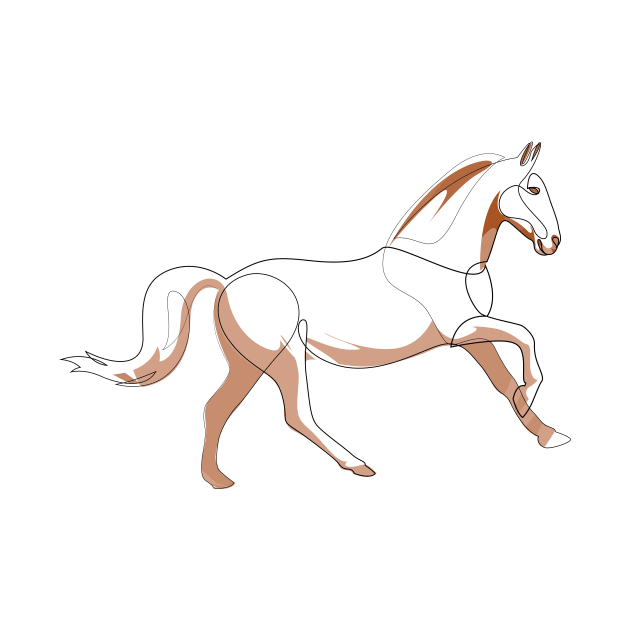 Gallop - line horse by addillum