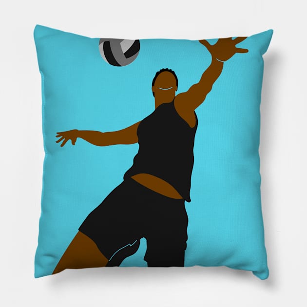 Watch Me Win Brown Skin Black Boy Joy Man Male Soccer Football Athlete Sports Afro Kwanzaa Gift Design Pillow by Created by JR