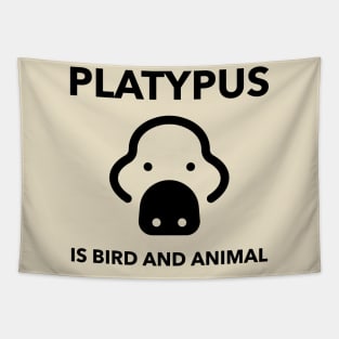 Platypus is Bird and Mammal Animal Facts Tapestry