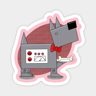 Robot Scottie Dog Magnet