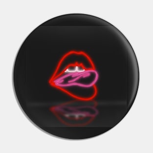 Neon Lips Pin