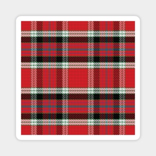 Red and black Pattern Scottish tartan Magnet