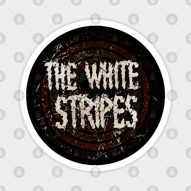 The White Stripes vintage design on top Magnet by agusantypo