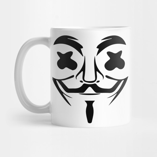 marshmello anonymous marshmello mug