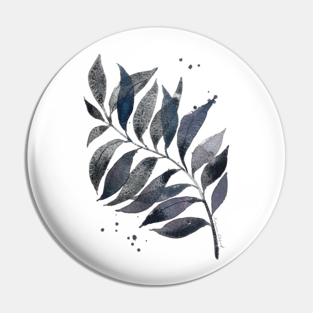 Watercolor Palm Leaf Pin by Rebelform