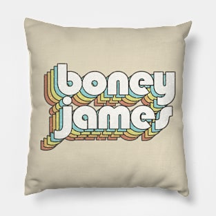 vintage color Boney James Pillow