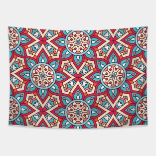 Ornamental floral mandala pattern #8 Tapestry