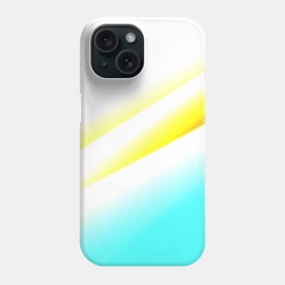 white yellow blue abstract texture Phone Case