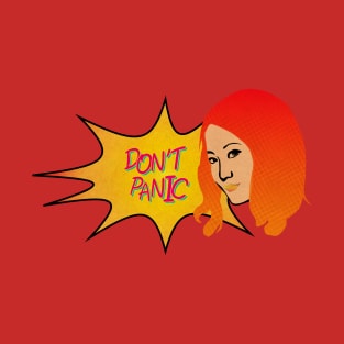 "Do Not Panic" Pop Art Chinese Woman T-Shirt