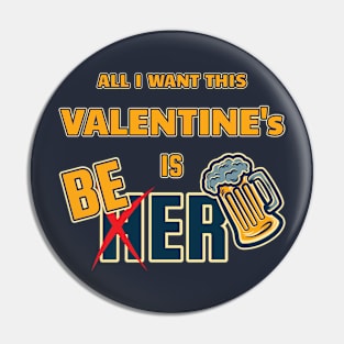 Valentine Beer Pin