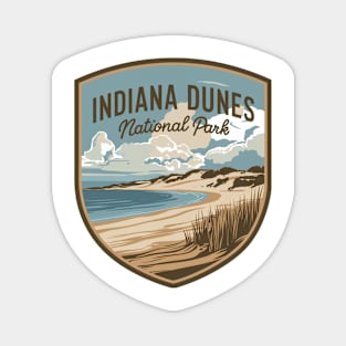 Retro Indiana Dunes Magnet