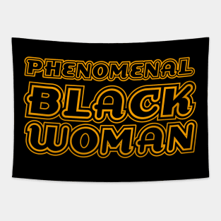 Phenomenal Black Woman, Black Queen, Black Girl Magic, African American Woman Tapestry