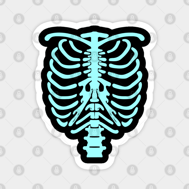 Skeleton Chest Magnet by Lamink