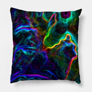 Black Panther Art - Glowing Edges 110 Pillow