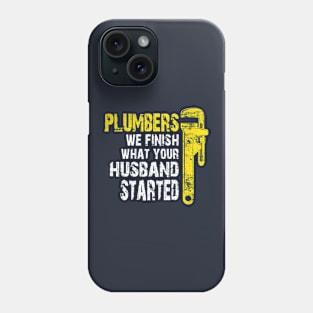 Funny Plumber Plumbing Pipefitter Drain Surgeon Distressed Phone Case