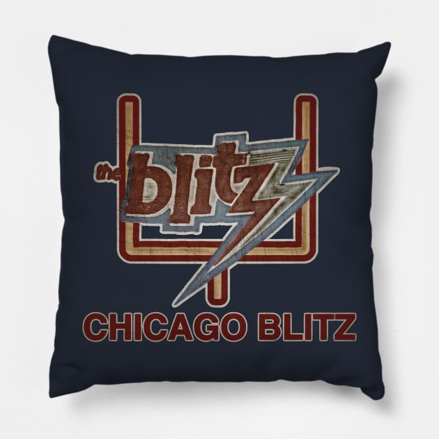 Chicago Blitz Football Pillow by Kitta’s Shop