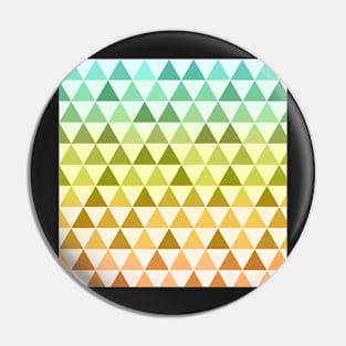 Orange and green triangle mosaic pattern Pin