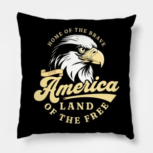 Home Of The Brave 4th Of July Usa Pillow