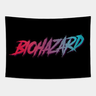 Biohazard typography design Tapestry