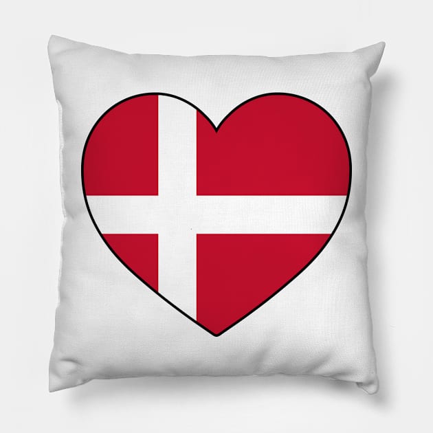 Heart - Denmark _091 Pillow by Tridaak