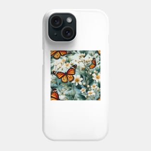 Monarch Butterflies Watercolor 20 Phone Case