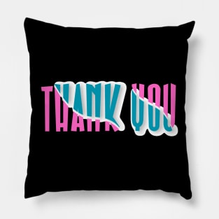 Thank You Lettering With Shadow Pillow