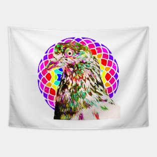 Pigeon Mandala Tapestry